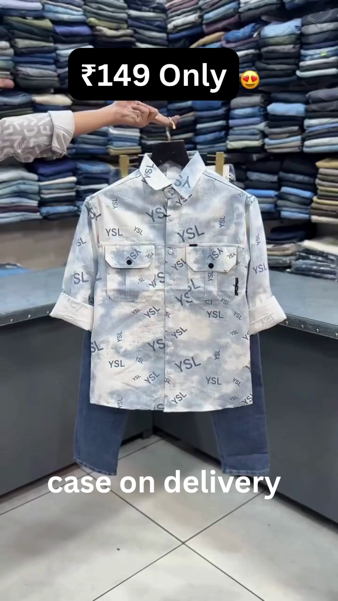 Classic Street Style: Denim Jeans with Casual Shirt Combo