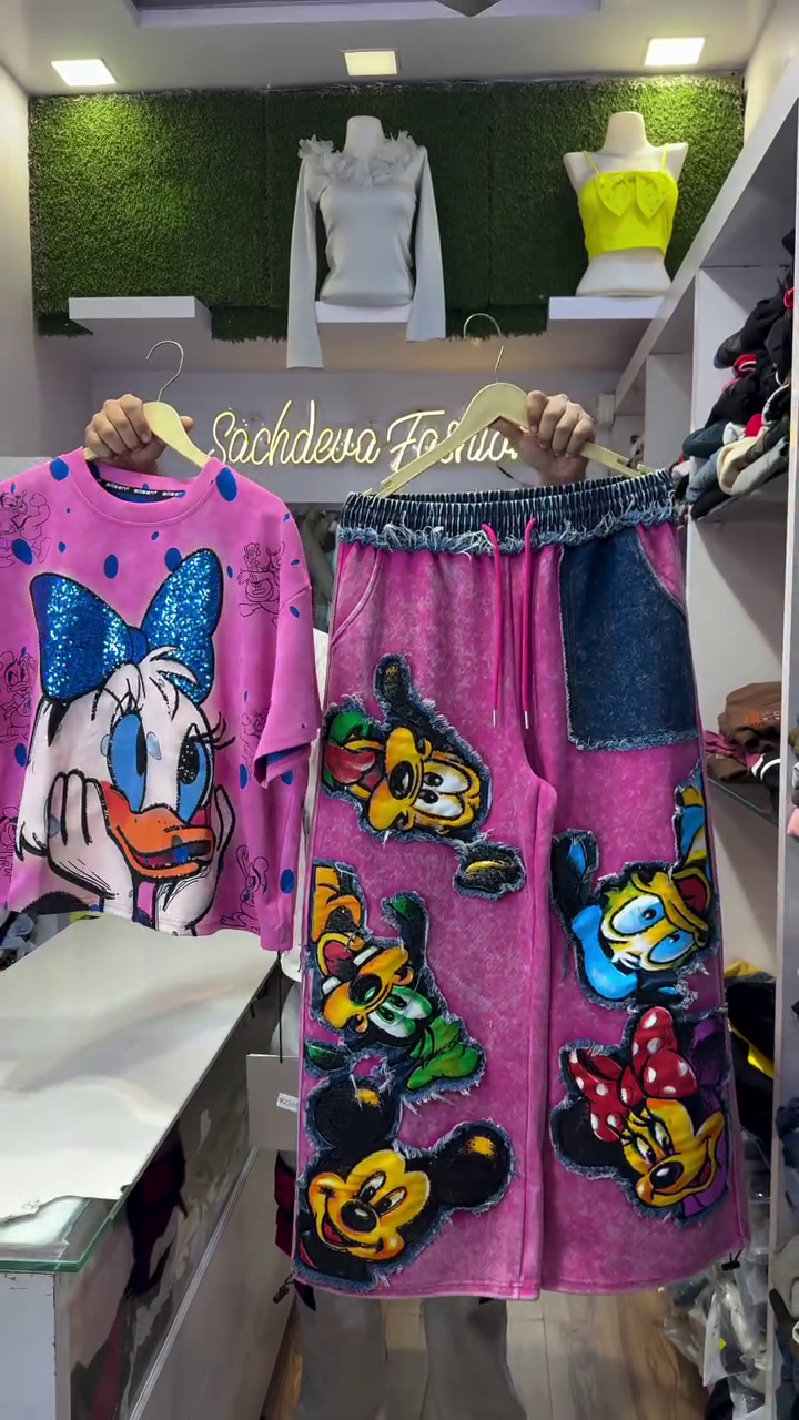 Cute Cartoon Co-Ord Set – Fun, Funky & Trendy Outfit