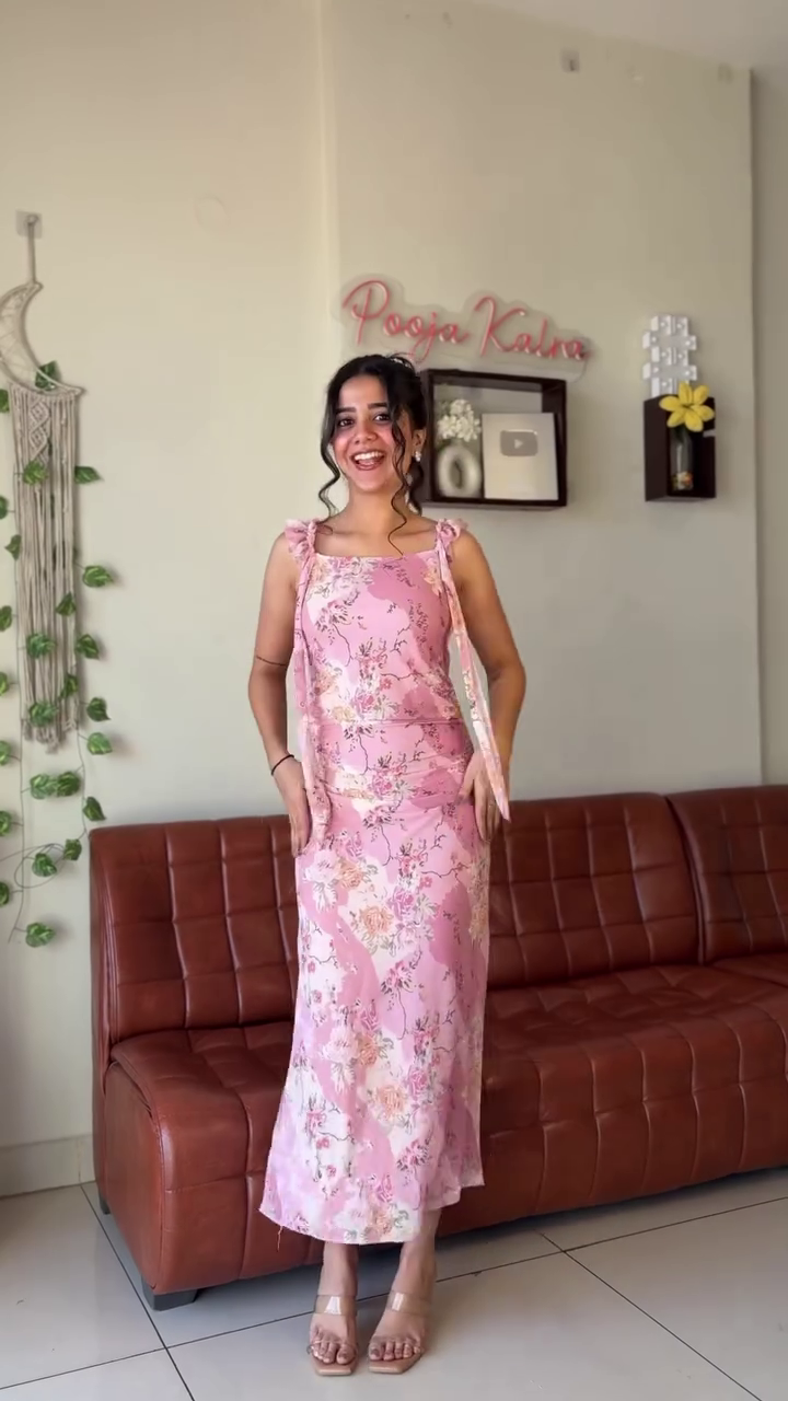 Romantic Floral Bodycon Maxi Dress