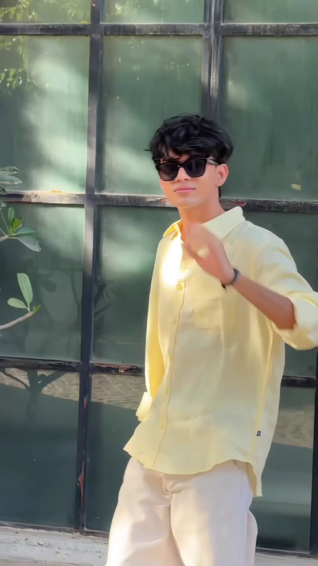 Classic Lemon Yellow Casual Shirt for Men