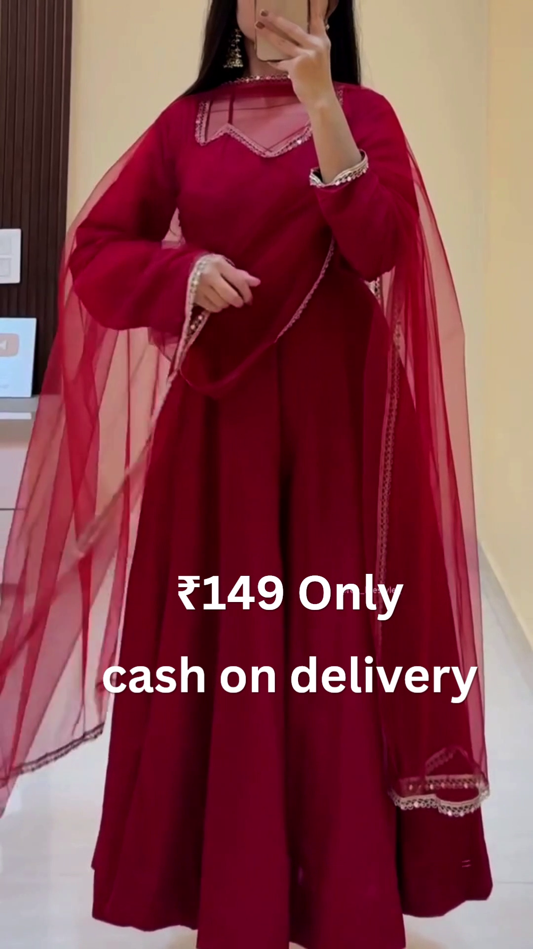 Royal Blue Elegant Anarkali Suit Set