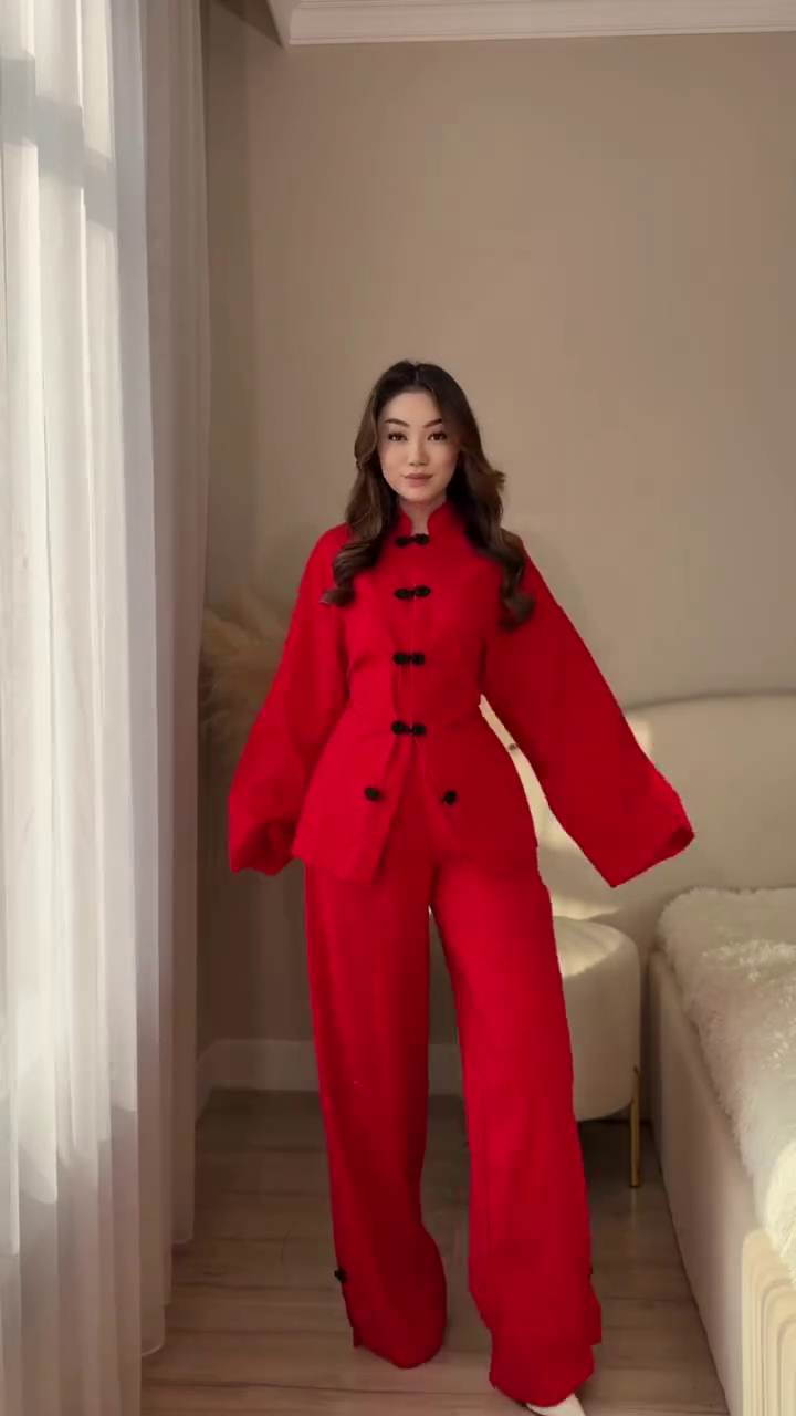 Luxury Black Satin Co-Ord Set for Women