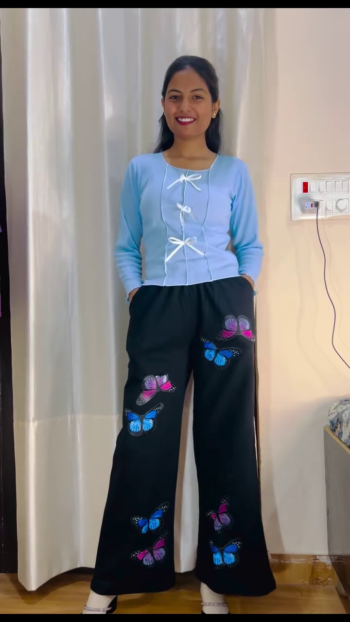 Cute Pink Tee with Stylish Wide Leg Pants