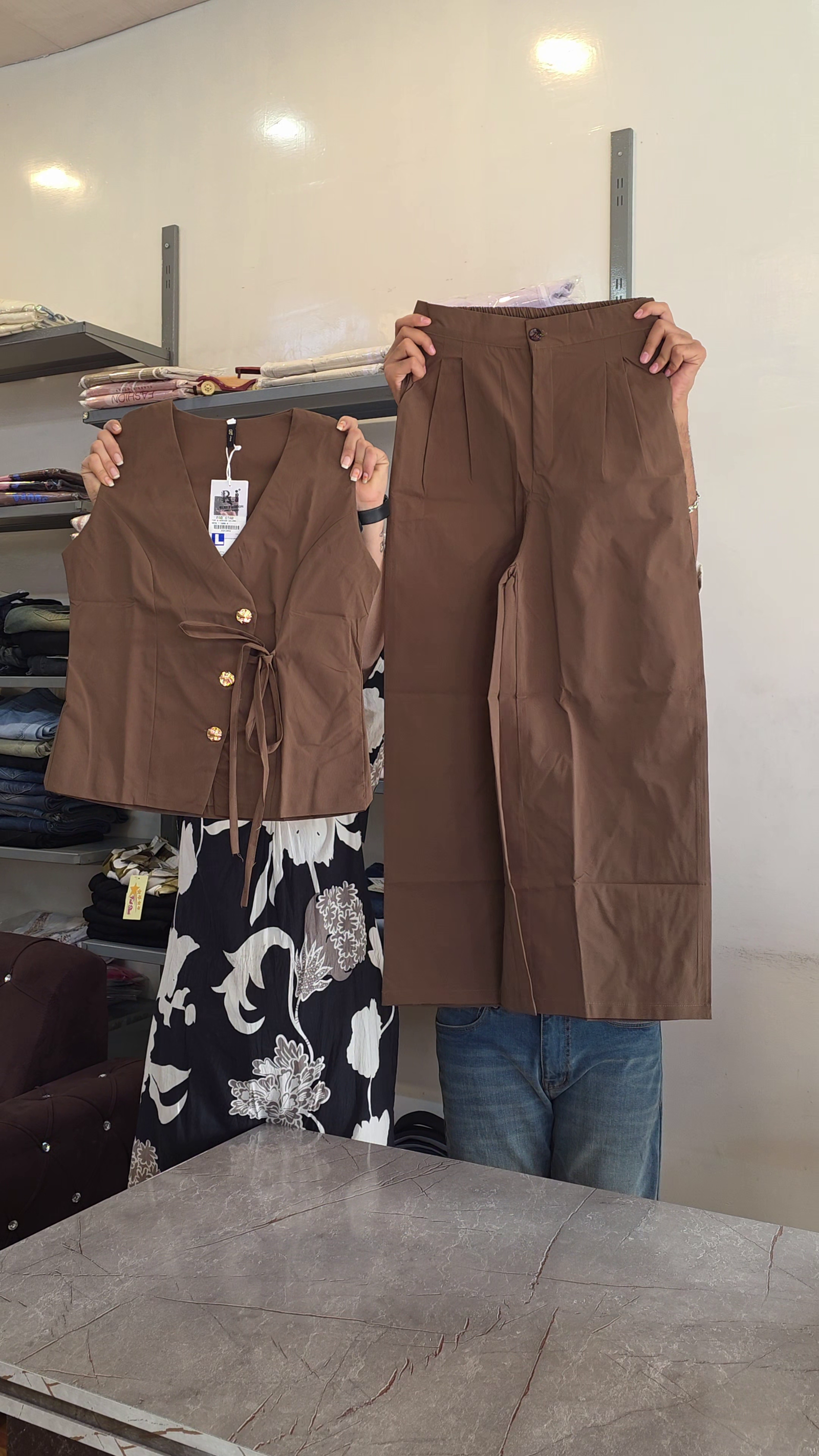 Elegant Brown Co-Ord Set for Modern Women