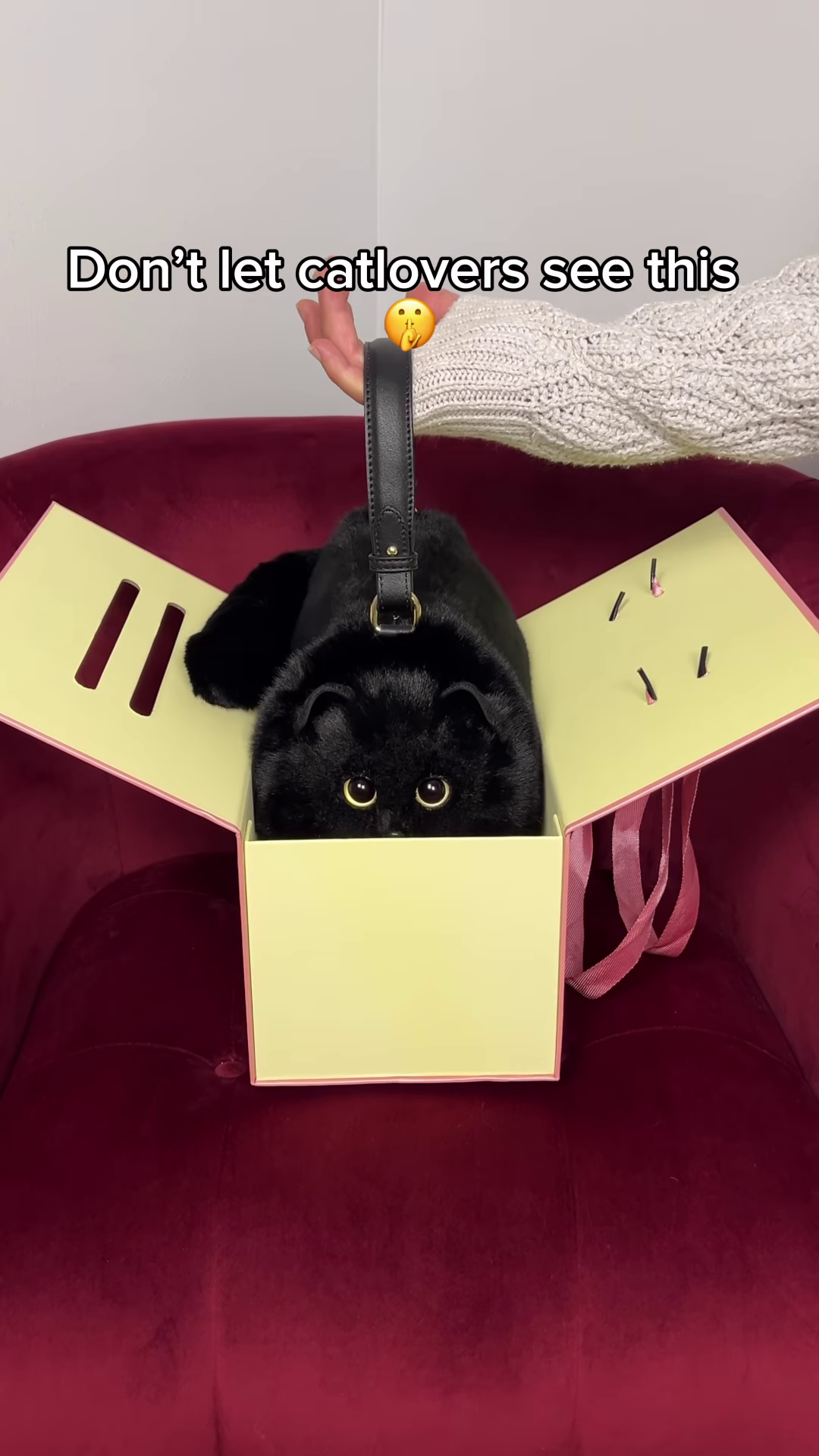 Cute Cat Plush Handbag