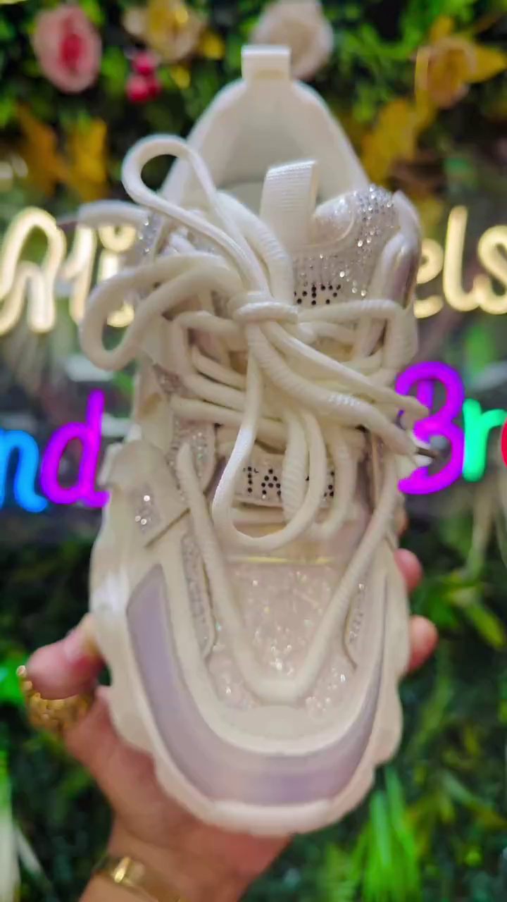 Premium Crystal Chunky Sneakers