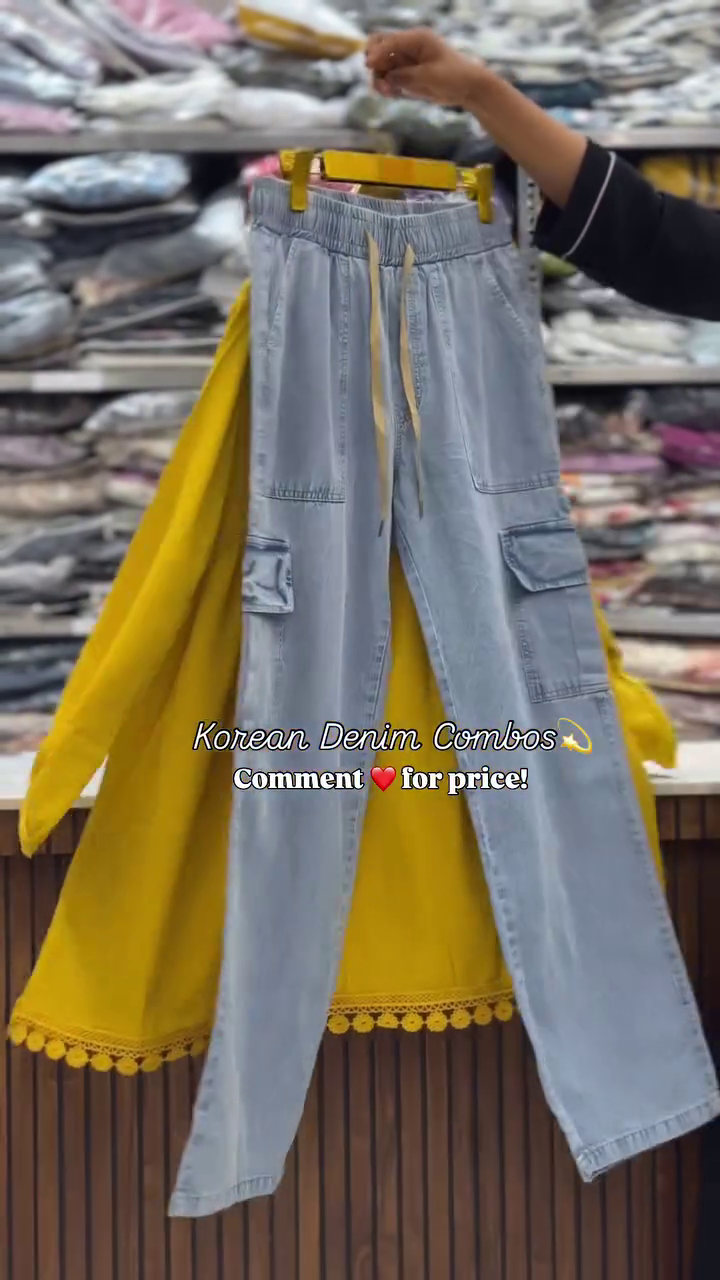 Mustard Korean Denim Combo