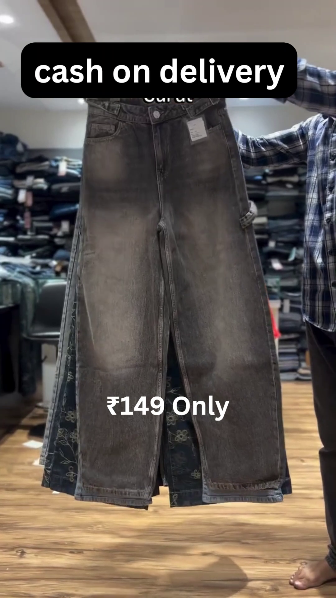 Cute Wide Leg Denim Jeans