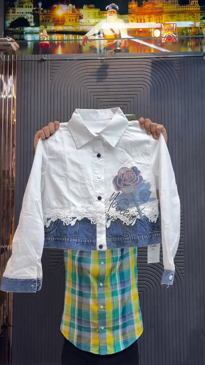 Cute Denim Shirt for Girls