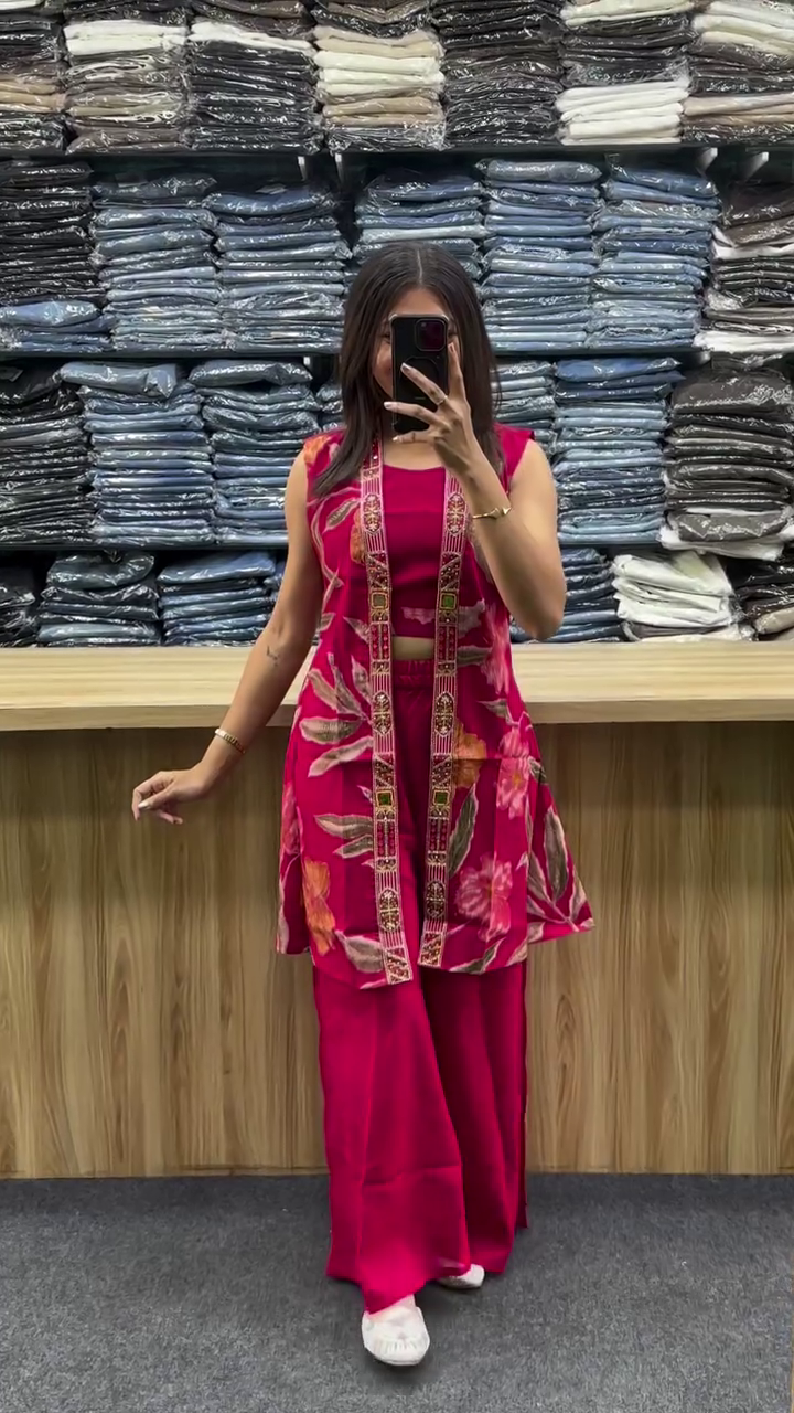 Elegant Navy Floral Co-Ord for Stylish Women