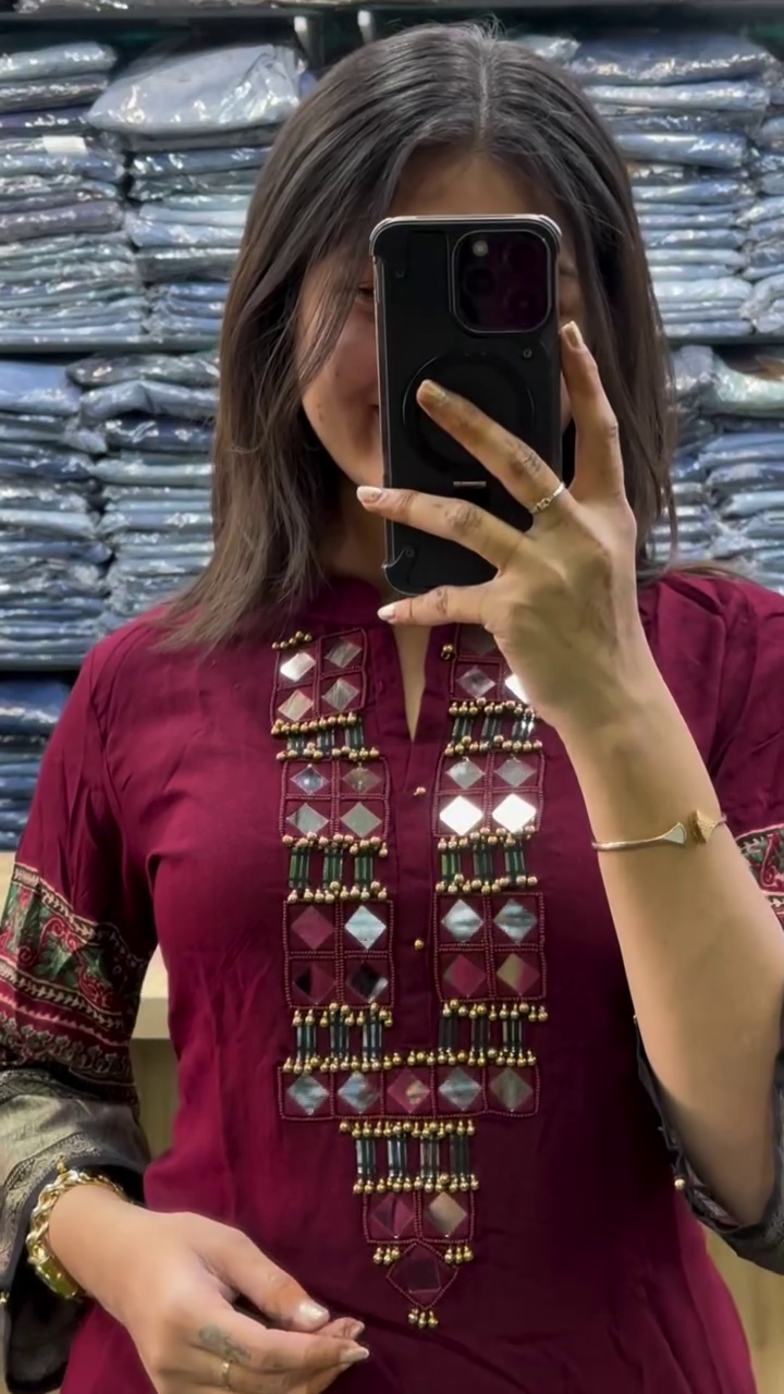 Elegant Maroon Ethnic Suit for Festive Wear