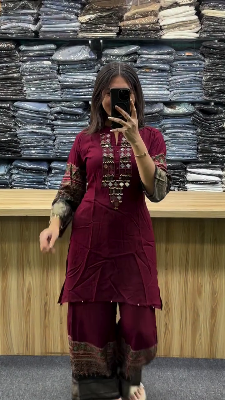 Elegant Maroon Ethnic Suit for Festive Wear