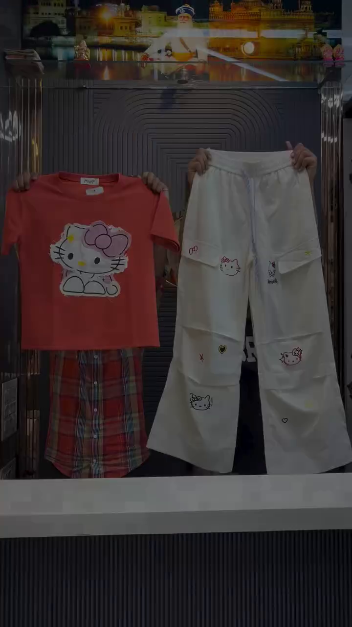 Cute Hello Kitty Cargo Set – Trendy & Stylish