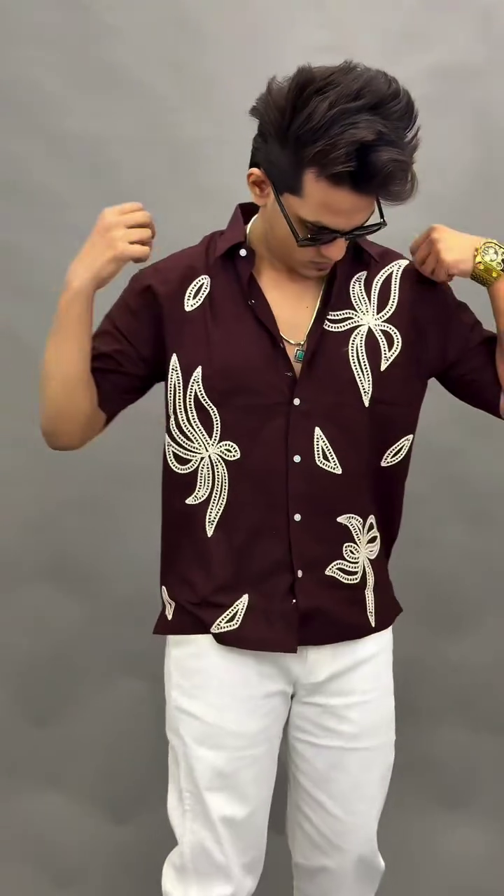 Luxury White Summer Co-ord Set for Men