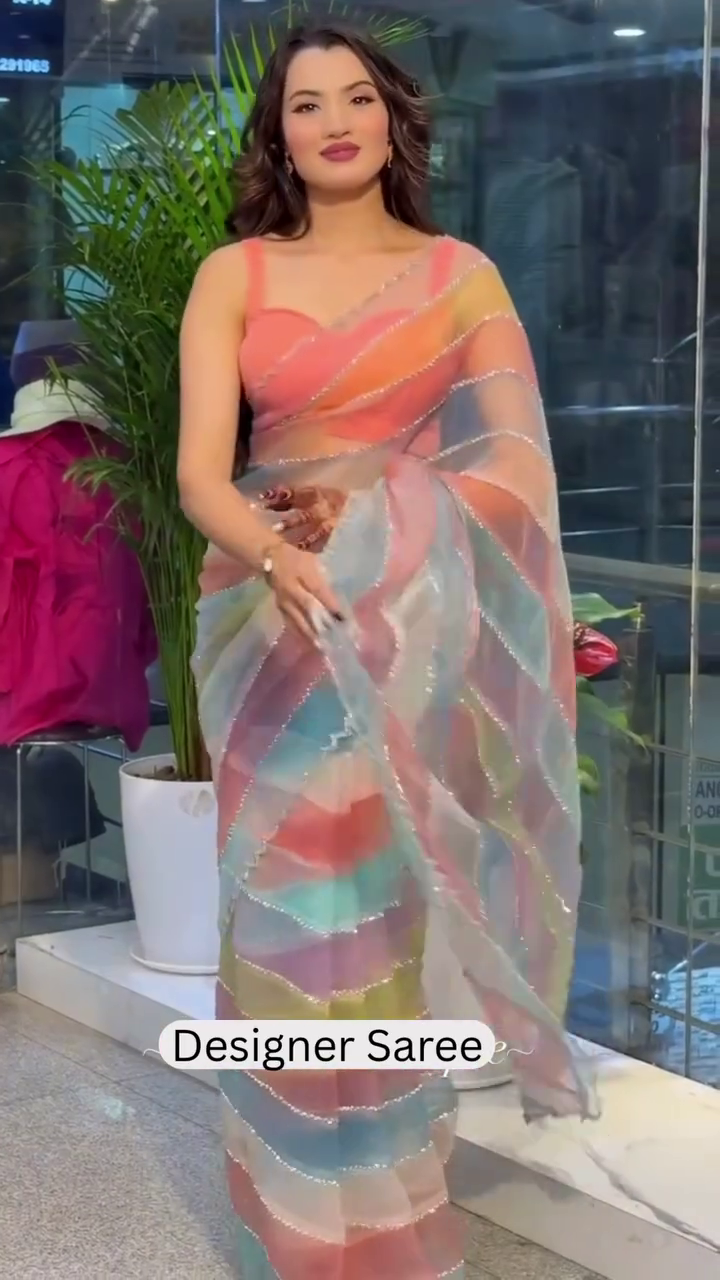 Luxury Pastel Designer Saree Collection
