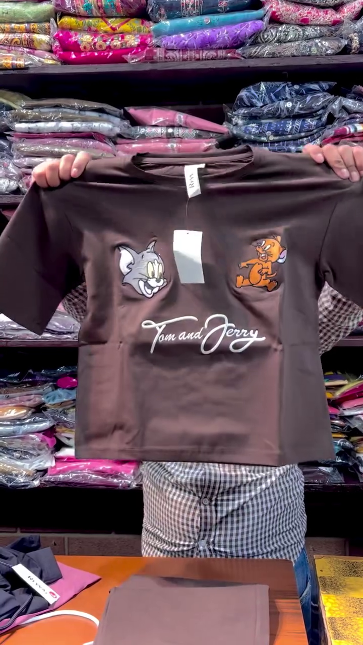 Cute Oversized Tom & Jerry T-Shirt