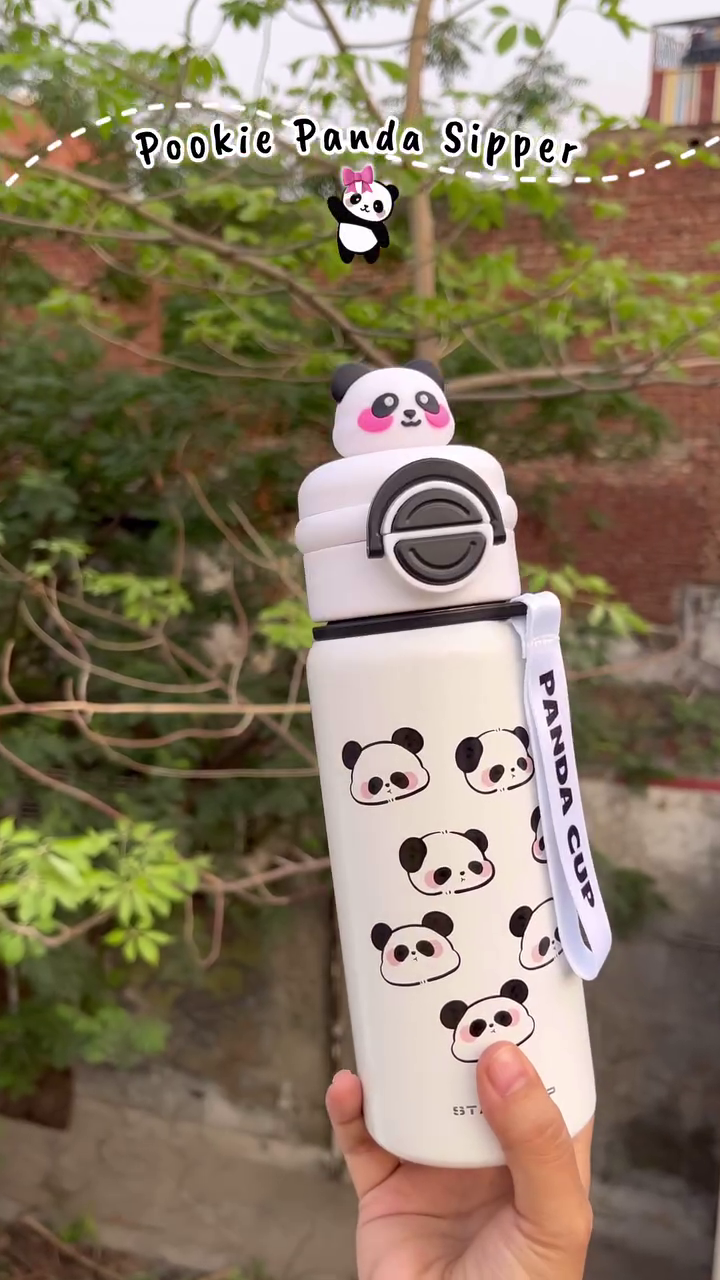🐼 Pookie Panda Sipper – Cute, Compact & Adorable