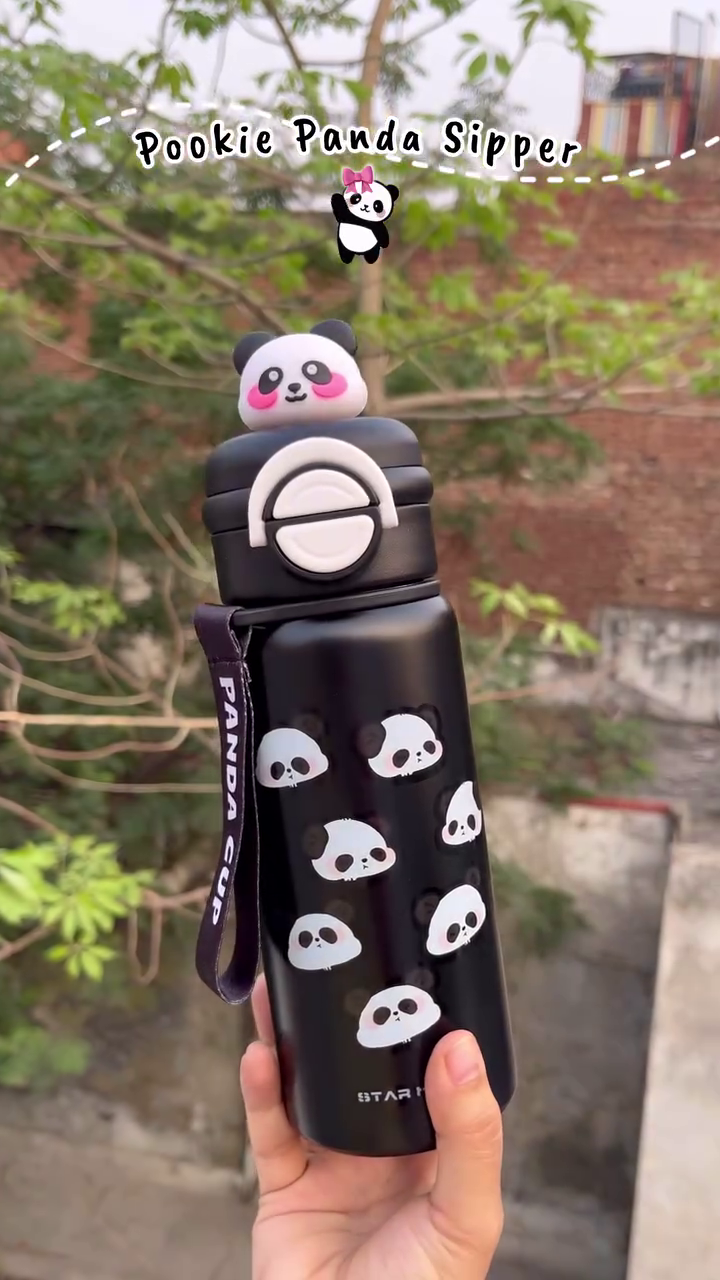 🐼 Pookie Panda Sipper – Cute, Compact & Adorable