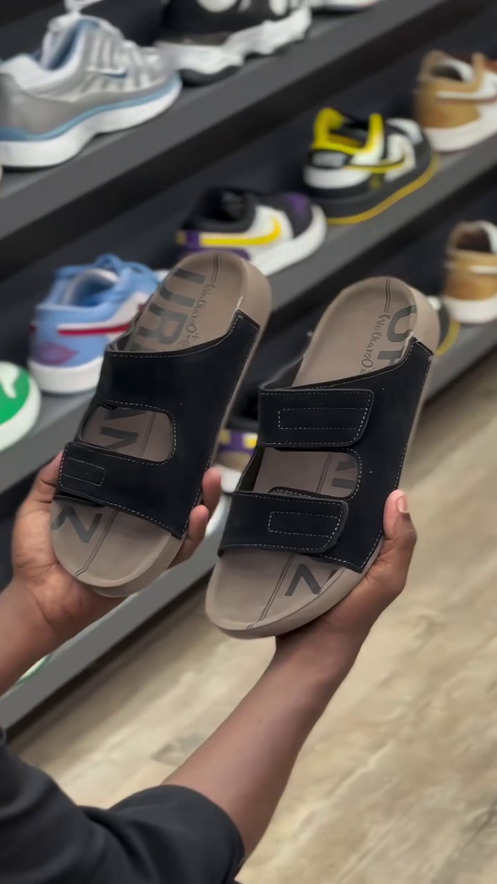 ⚡ Ultra Comfort Velcro Slides for Men