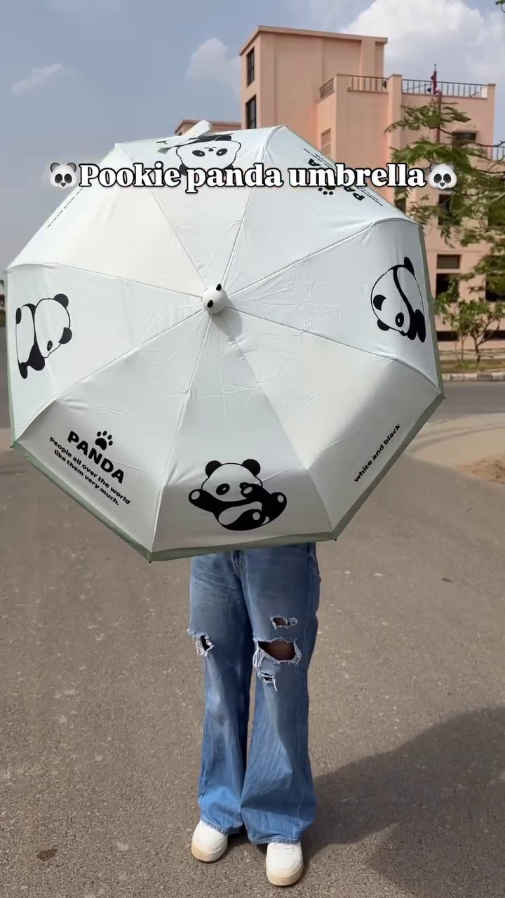 🐼 Pookie Panda Umbrella – Cute, Stylish & Rain Ready ☔