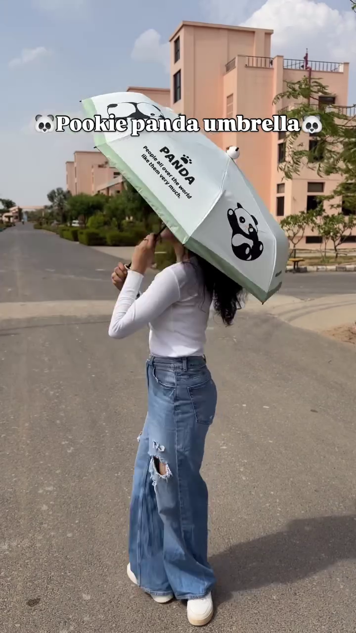 🐼 Pookie Panda Umbrella – Cute, Stylish & Rain Ready ☔