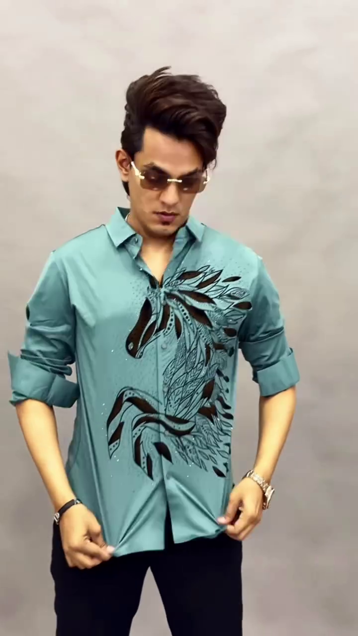 💙 Premium Designer Shirt – Smart & Stylish