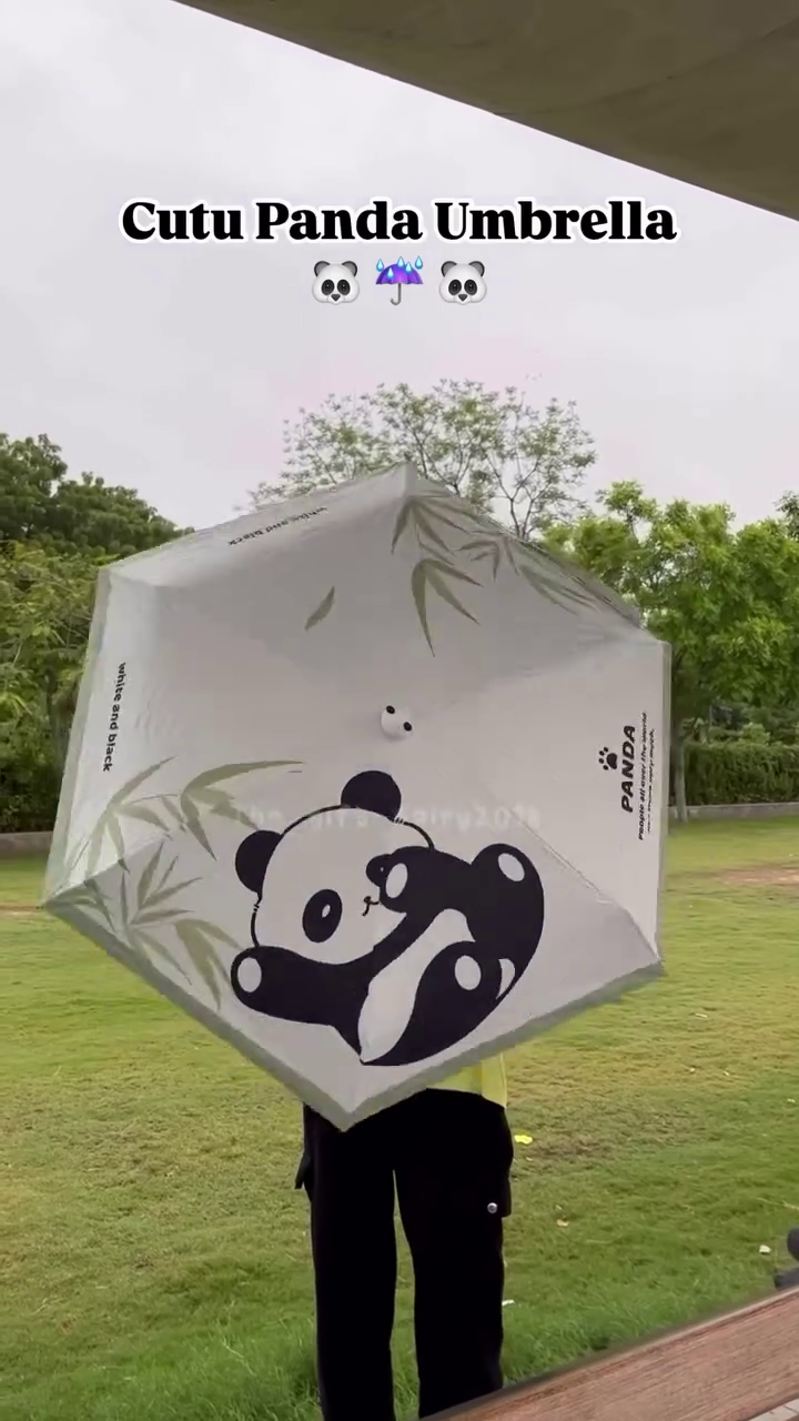 🐼 Cute Panda Umbrella – Stay Dry in Adorable Style! ☔