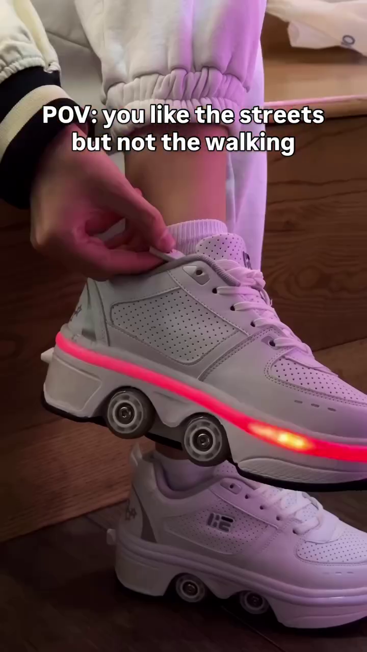 🛼 LED Roller Sneakers – Walk, Roll & Shine Everywhere