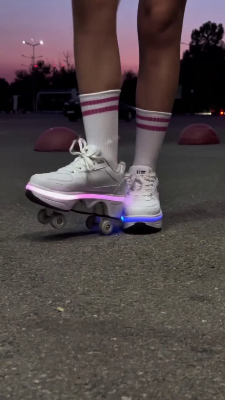 🛼 LED Roller Sneakers – Walk, Roll & Shine Everywhere