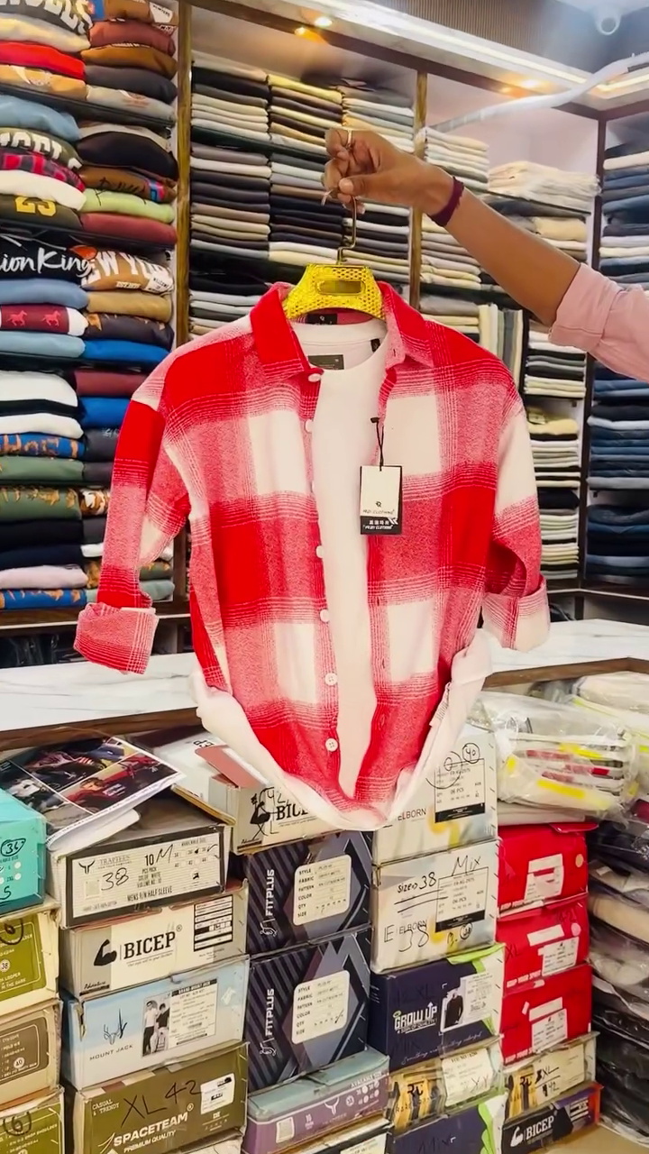 Brighten Your Wardrobe with This Stylish Orange Checkered Shirt