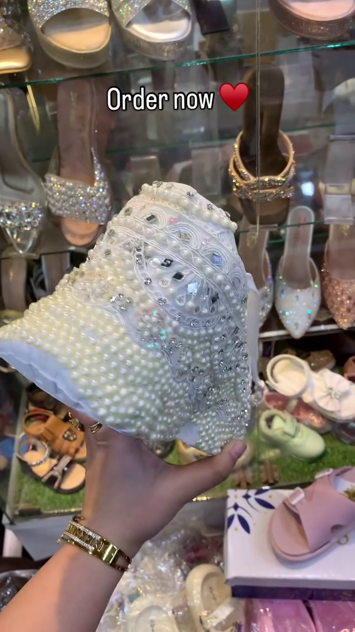 Pearl-Studded Sneakers That Make a Statement