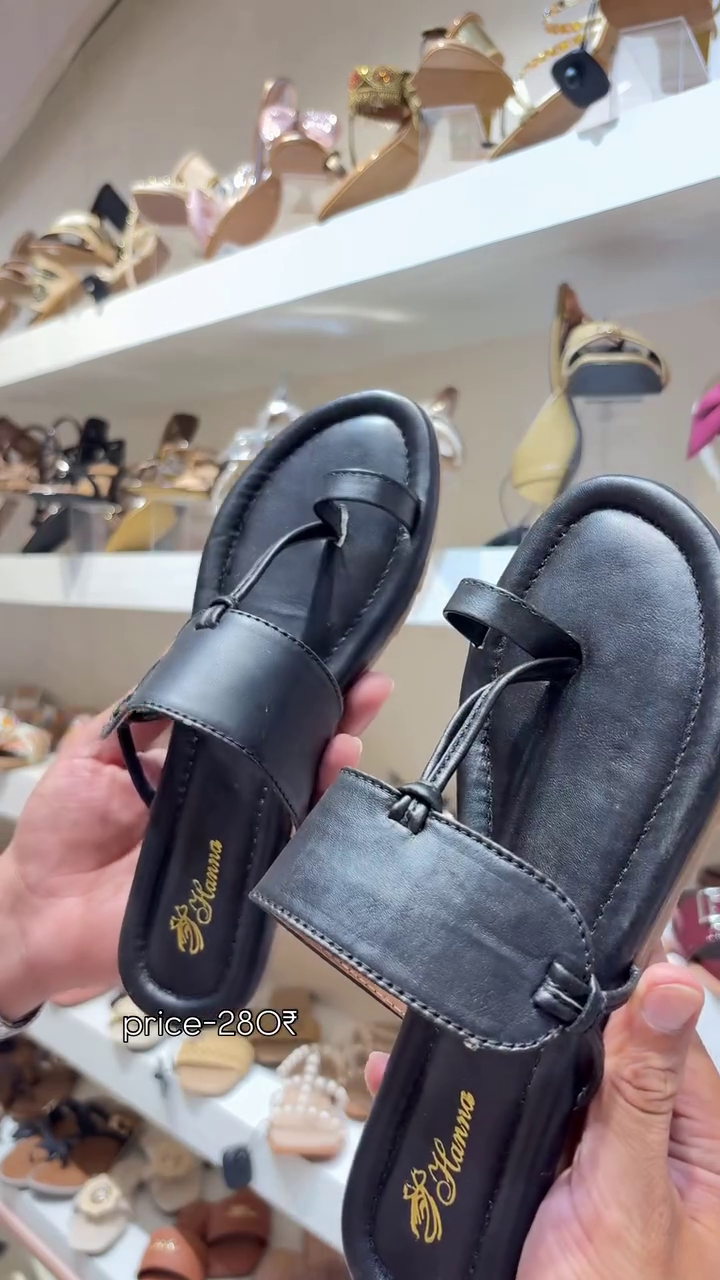 Elegant Black Rhinestone Sandals