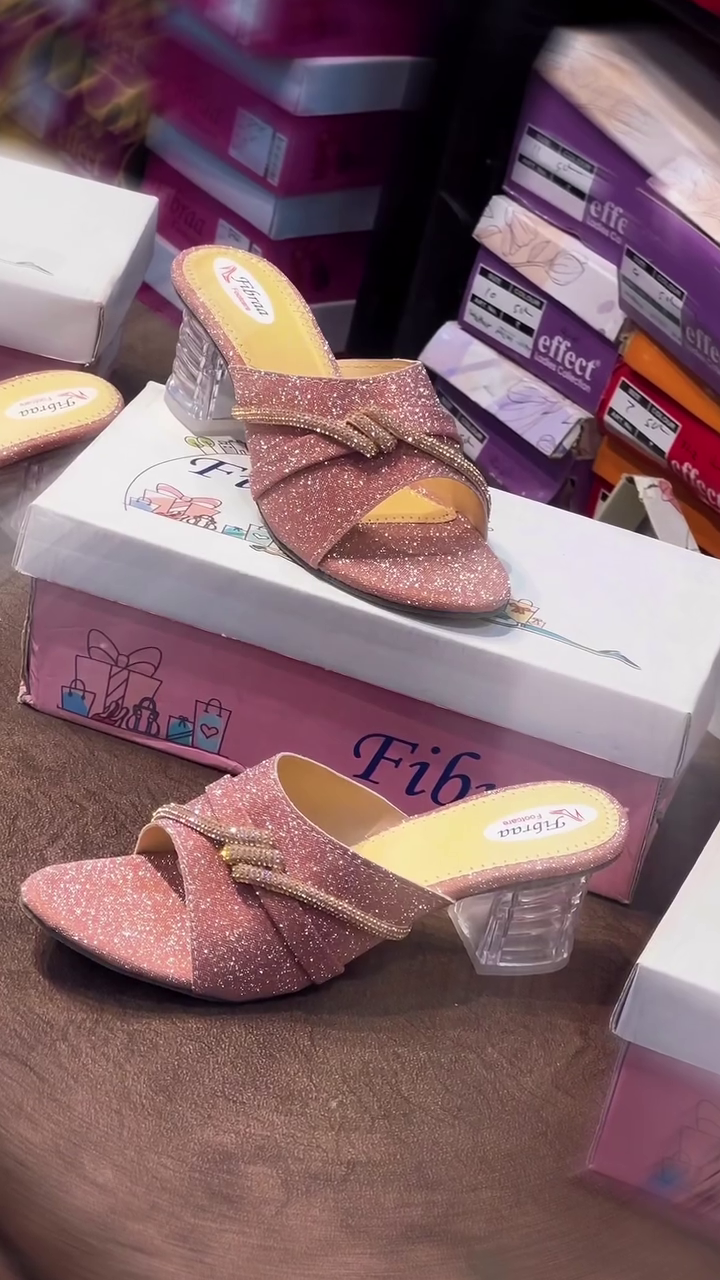 Sparkling Pink Bow Heels for Elegant Party Looks