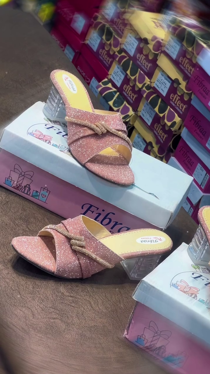 Sparkling Pink Bow Heels for Elegant Party Looks