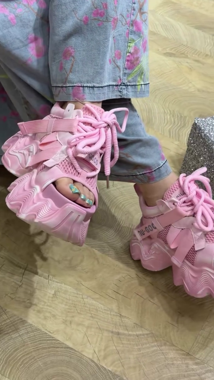 Trendy Pink Chunky Sneakers for a Bold Everyday Look