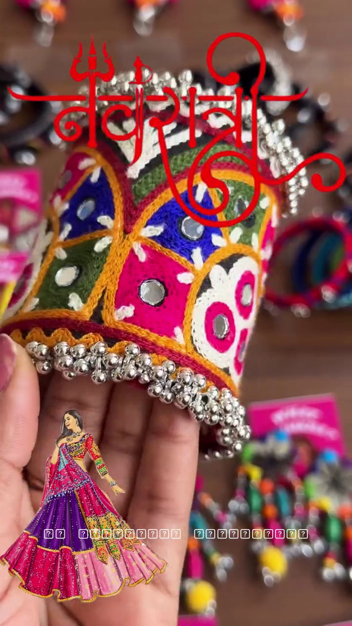 Traditional Oxidized Jhumka Earrings with Mirror Detailing