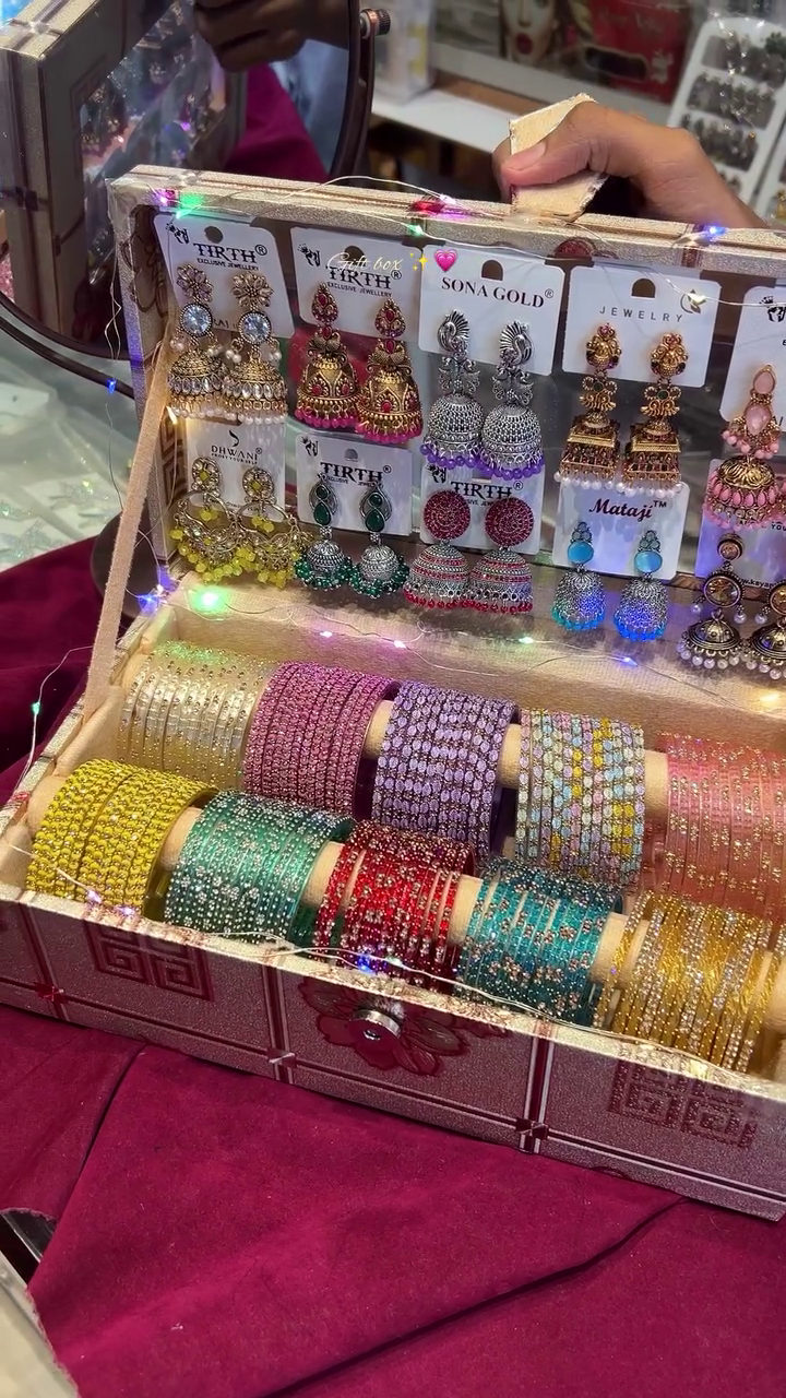 Premium Festive Jewellery & Colourful Bangle Gift Hamper