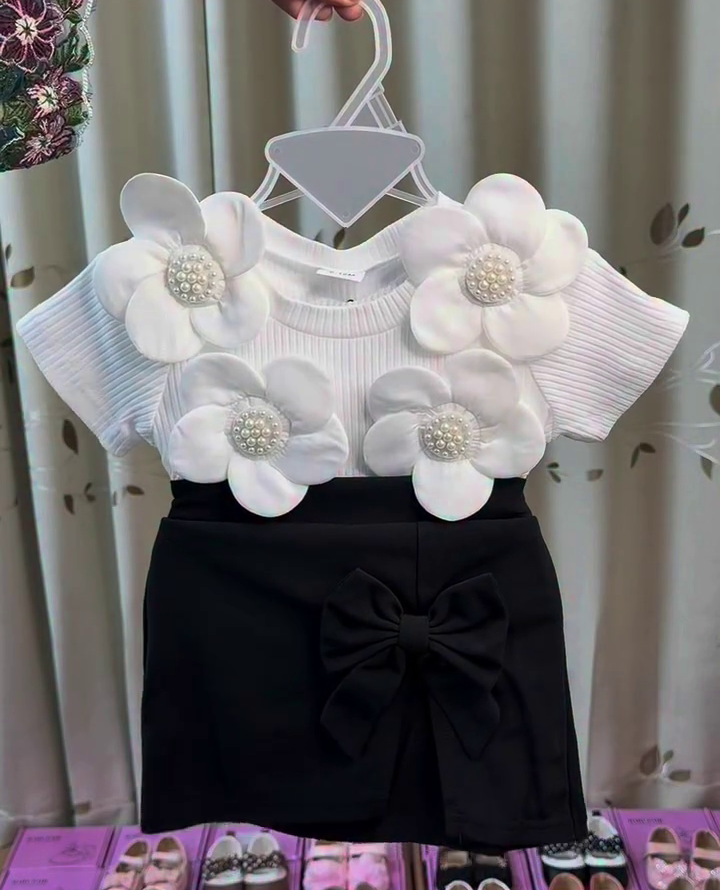 Adorable Red & White Cherry Kids Co-Ord Set
