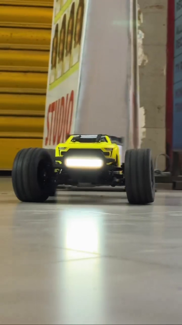 Rugged Red Off-Road RC SUV with LED Lights