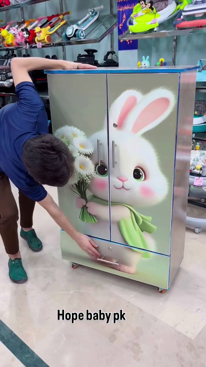 Cute Rabbit Storage Cabinet – Stylish & Practical Home Organizer