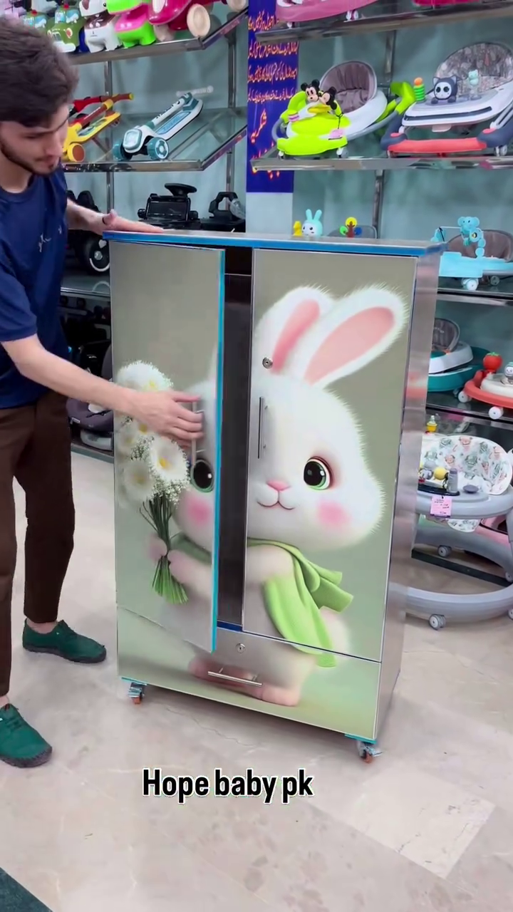 Cute Rabbit Storage Cabinet – Stylish & Practical Home Organizer