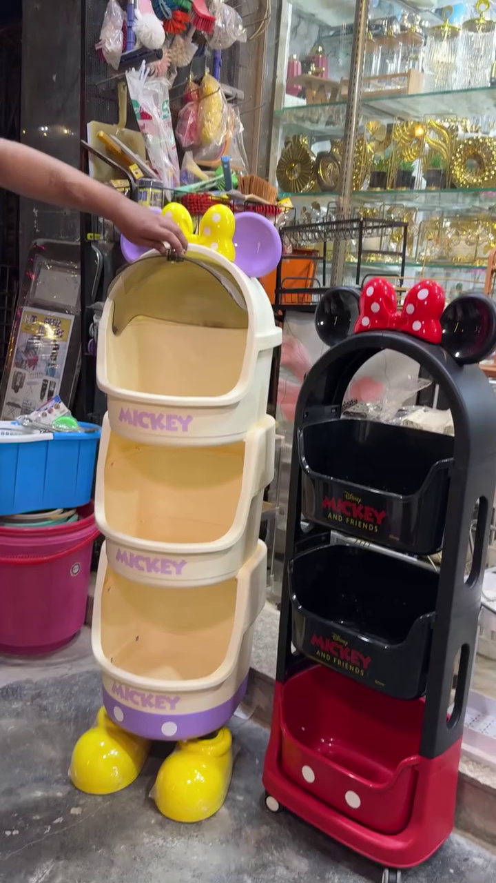 Mickey Multi-Tier Storage Rack – Fun, Functional & Space-Saving