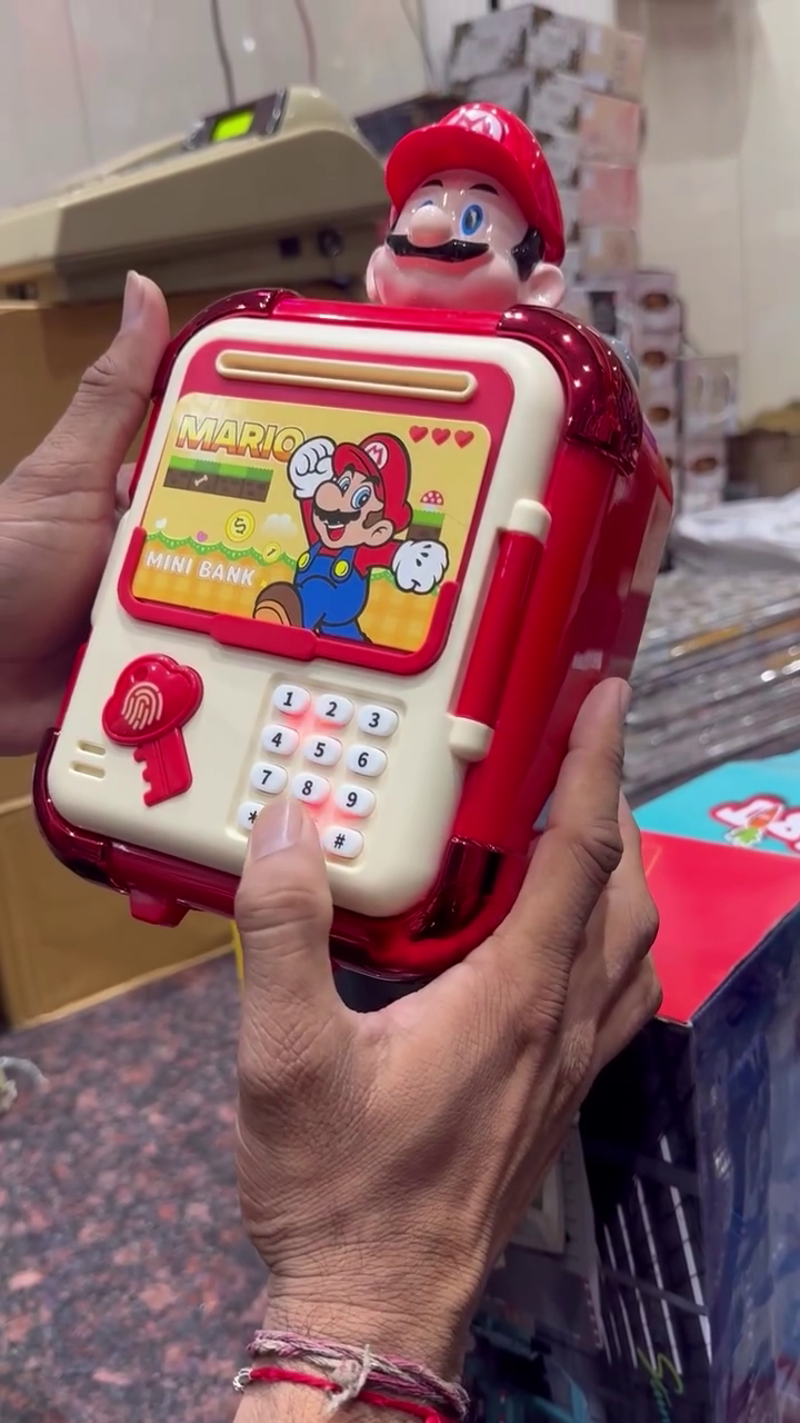 Mario Mini Bank for Kids – Fun Interactive Money Saving Toy